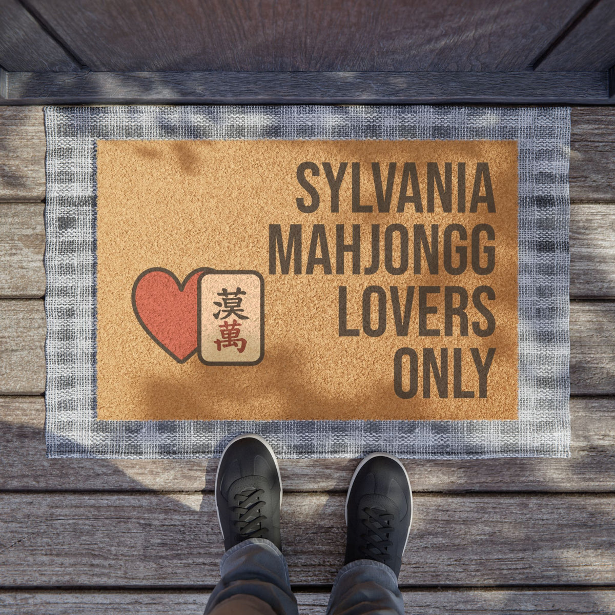 Sylvania Mahjongg Lovers Only Doormat | Perfect for Mah Jongg Game Night