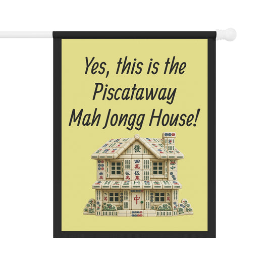 Mah Jongg:"Yes, This Is the Piscataway Mah Jongg House!" Yellow Mah Jongg Flag