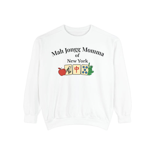 Mah Jongg Momma of New York Crewneck Sweatshirt - Mahjong Tournament Sweatshirt