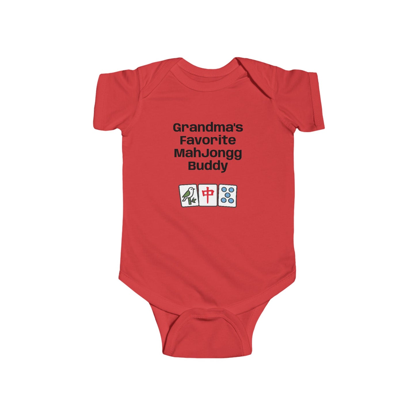 Grandma's Favorite Mah Jongg Buddy Bodysuit - Mah Jongg Tiles Infant Onesie - For Game Day or Family Gatherings