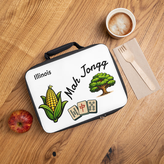 Illinois Mah Jongg Insulated Lunch Bag | Mah Jongg Game Day Lunch