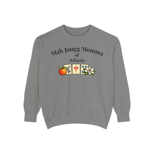 Mah Jongg Momma of Atlanta Crewneck Sweatshirt - Mahjong Tournament Sweatshirt