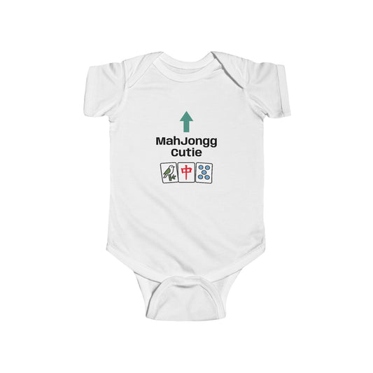 Mah Jongg Cutie Arrow Infant Bodysuit | Mahjong tiles baby onesie