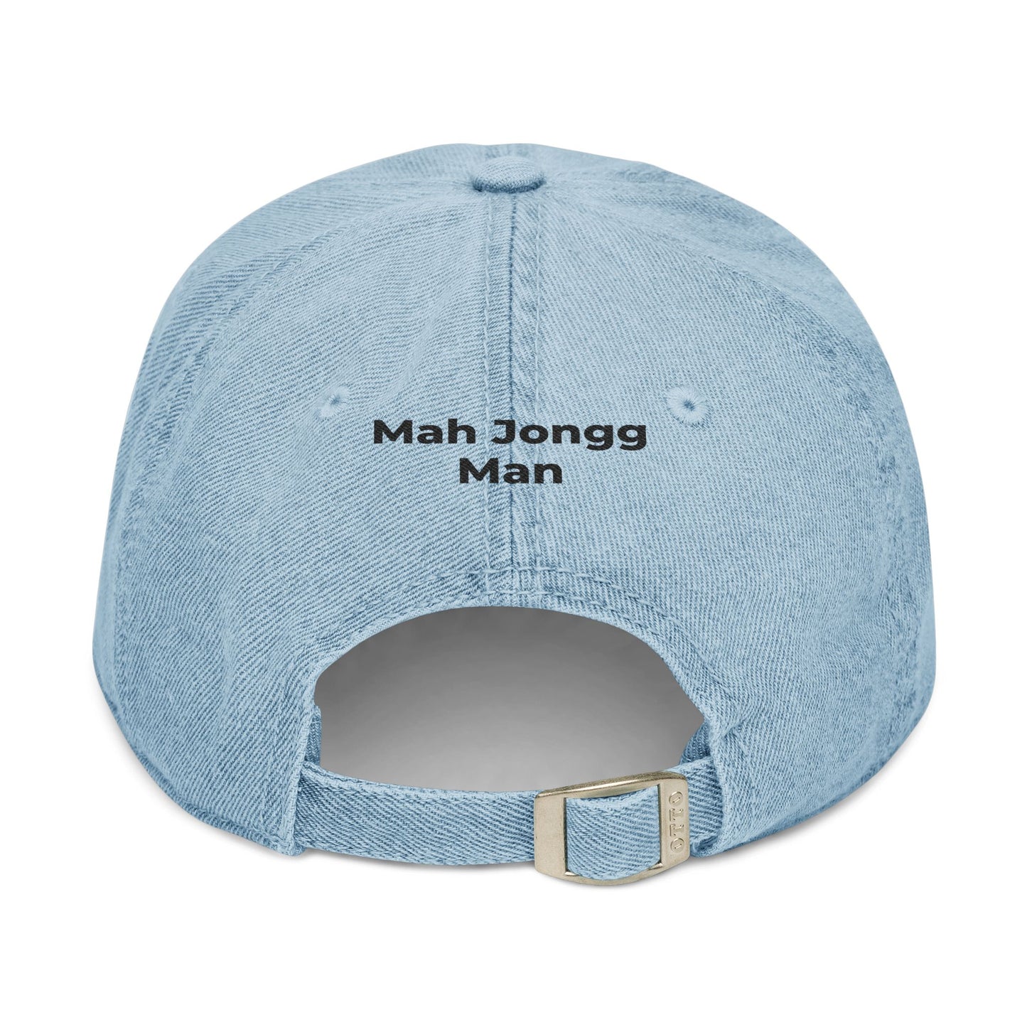Mah Jongg Man - Mah Jongg Embroidered Jean Hat - For MahJong Players