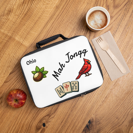 Ohio Mah Jongg Insulated Lunch Bag | Mah Jongg Game Day Lunch
