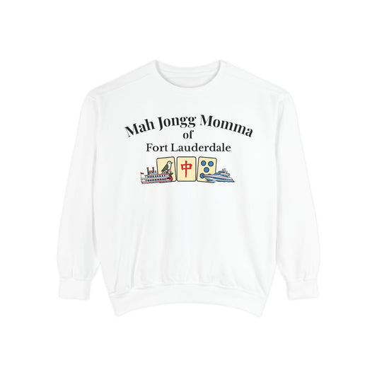 Mah Jongg Momma of Fort Lauderdale Crewneck Sweatshirt - Mahjong Tournament Sweatshirt