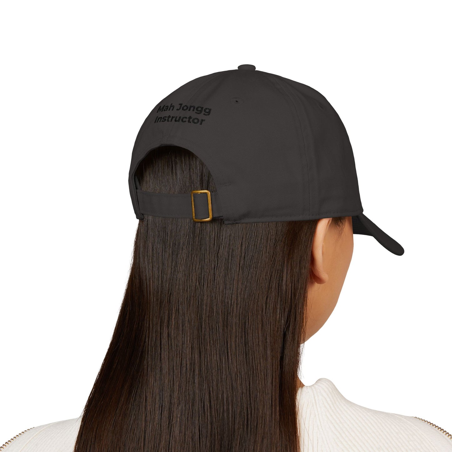 MahJongg Teacher - Mah Jongg Embroidered Organic Cotton Baseball Cap Game Day Eco-Friendly Headwear