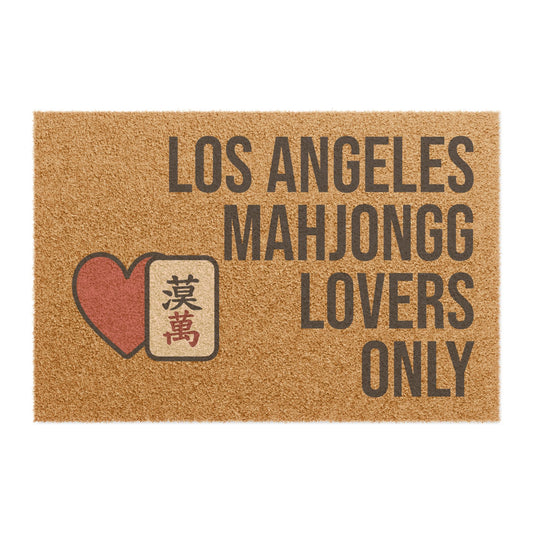 Los Angeles Mahjongg Lovers Only Doormat | Customized City, State or Hometown Option - Perfect for Mah Jongg Game Night