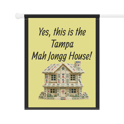 Mah Jongg:"Yes, This Is the Tampa Mah Jongg House!" Yellow Mah Jongg Flag