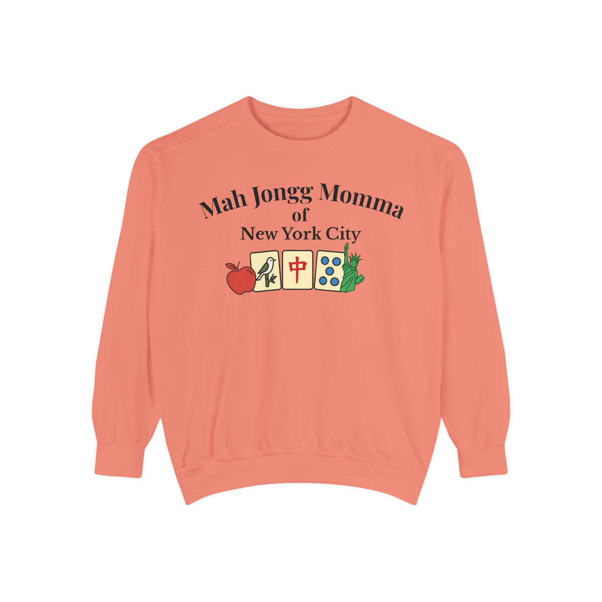 Mah Jongg Momma of New York City Crewneck Sweatshirt - Mahjong Tournament Sweatshirt