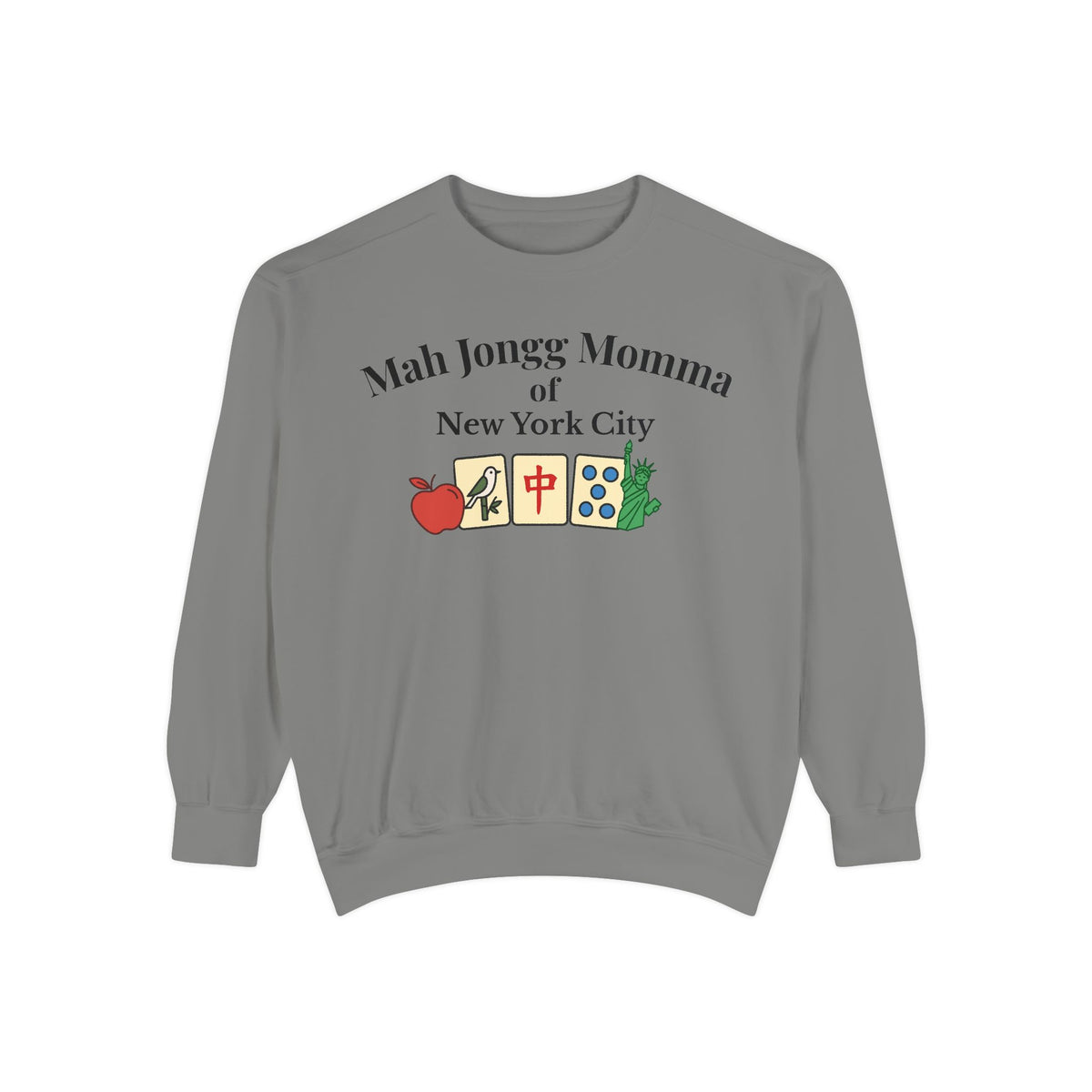 Mah Jongg Momma of New York City Crewneck Sweatshirt - Mahjong Tournament Sweatshirt