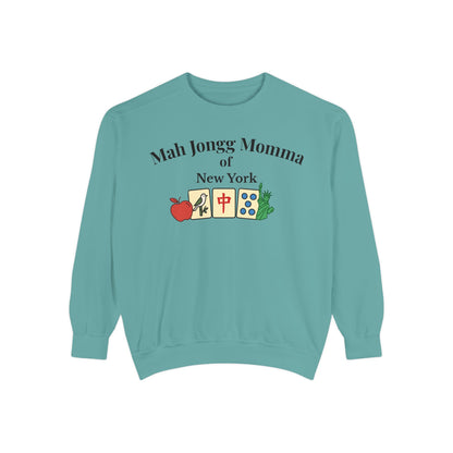 Mah Jongg Momma of New York Crewneck Sweatshirt - Mahjong Tournament Sweatshirt