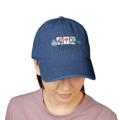 Mah Jongg Toledo Embroidered  Jean Hat - For MahJong Players