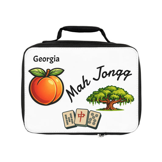 Georgia Mah Jongg Insulated Lunch Bag | Mah Jongg Game Day Lunch
