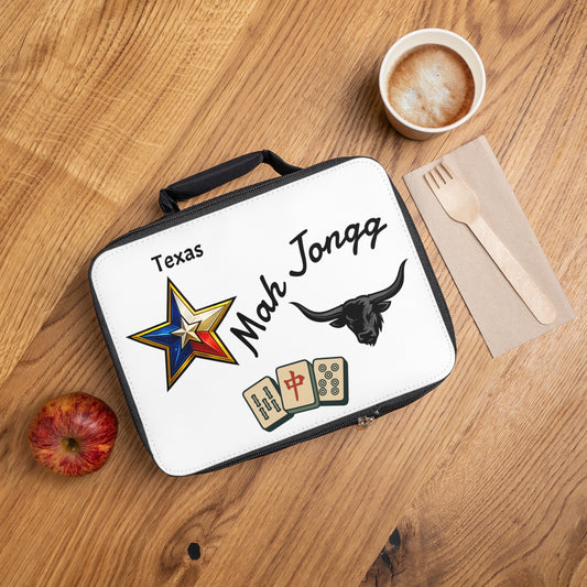 Texas Mah Jongg Insulated Lunch Bag | Mah Jongg Game Day Lunch