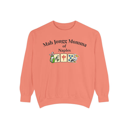 Mah Jongg Momma of Naples Crewneck Sweatshirt - Mahjong Tournament Sweatshirt