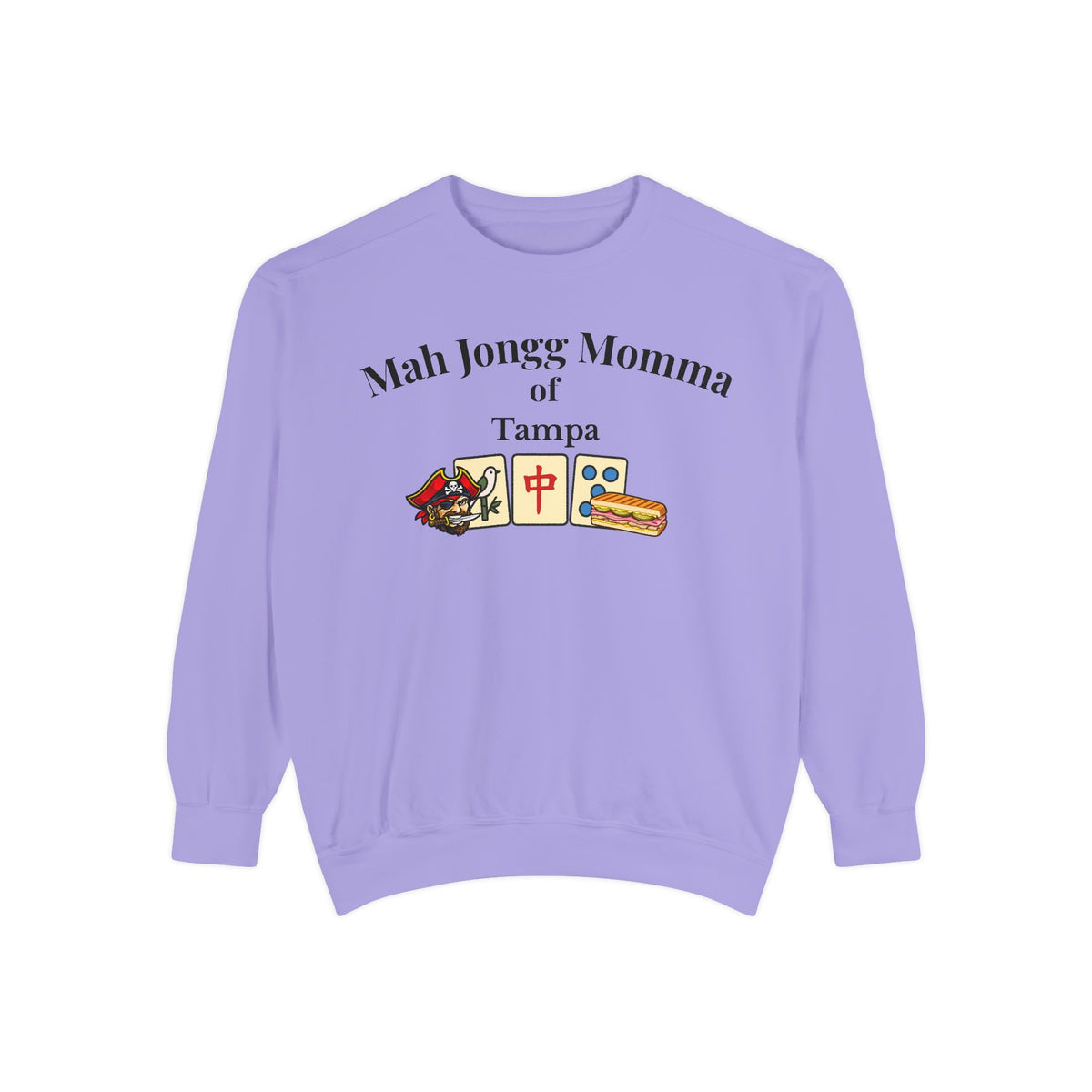 Mah Jongg Momma of Tampa Crewneck Sweatshirt - Mahjong Tournament Sweatshirt