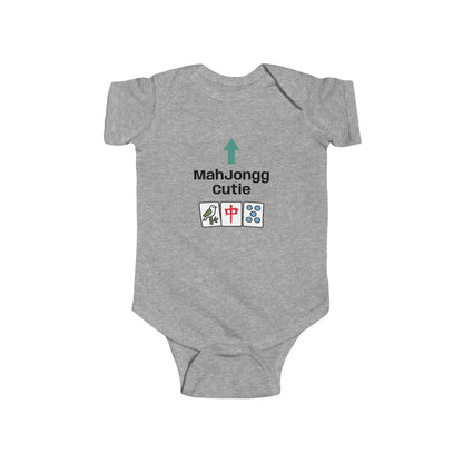 Mah Jongg Cutie Arrow Infant Bodysuit | Mahjong tiles baby onesie