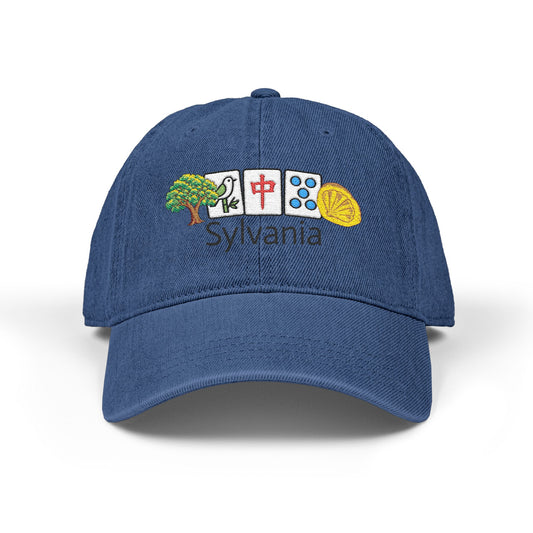 Mah Jongg Sylvania Embroidered  Jean Hat - For MahJong Players