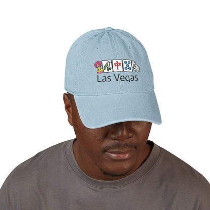 Mah Jongg Las Vegas Embroidered  Jean Hat - For MahJong Players