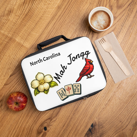 North Carolina Mah Jongg Insulated Lunch Bag | Mah Jongg Game Day Lunch