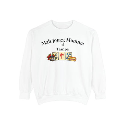 Mah Jongg Momma of Tampa Crewneck Sweatshirt - Mahjong Tournament Sweatshirt