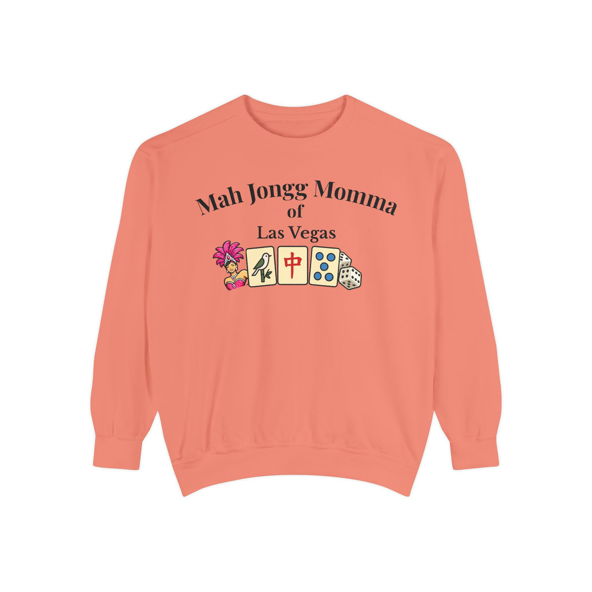 Mah Jongg Momma of Las Vegas Crewneck Sweatshirt - Mahjong Tournament Sweatshirt