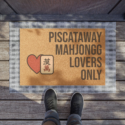 Piscataway Mahjongg Lovers Only Doormat | Perfect for Mah Jongg Game Night