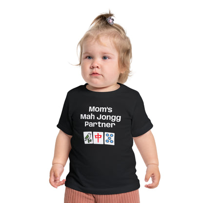 Mom's Mah Jongg Partner T-Shirt - Cute Mahjong Infant Tee