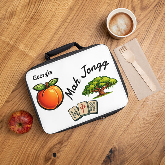 Georgia Mah Jongg Insulated Lunch Bag | Mah Jongg Game Day Lunch