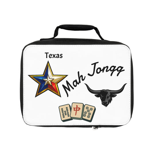 Texas Mah Jongg Insulated Lunch Bag | Mah Jongg Game Day Lunch