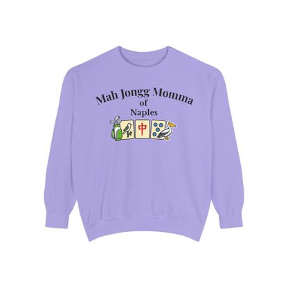 Mah Jongg Momma of Naples Crewneck Sweatshirt - Mahjong Tournament Sweatshirt
