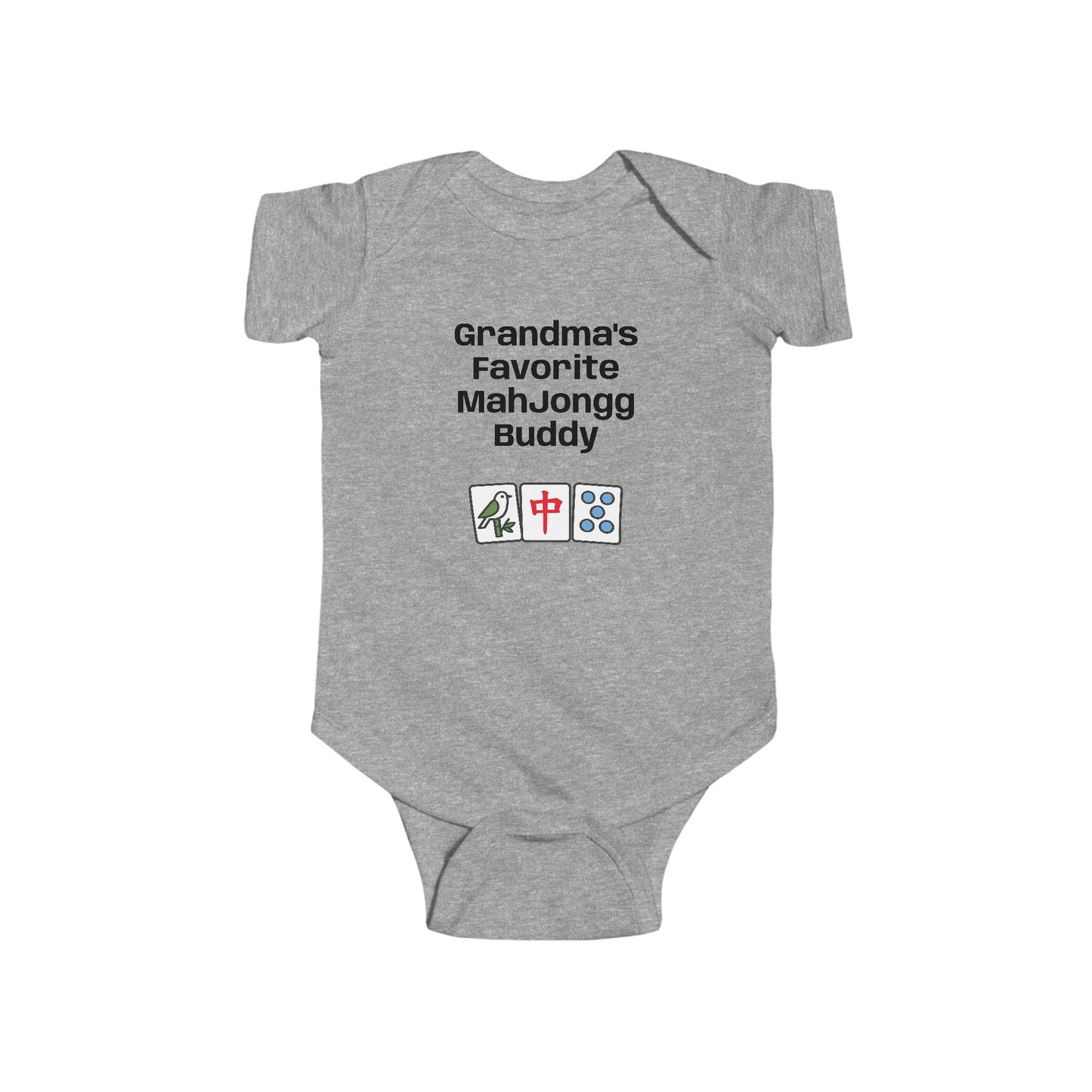 Grandma's Favorite Mah Jongg Buddy Bodysuit - Mah Jongg Tiles Infant Onesie - For Game Day or Family Gatherings