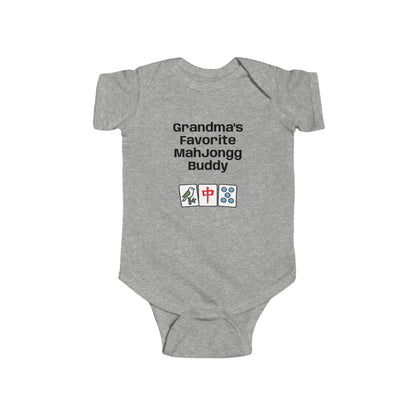 Grandma's Favorite Mah Jongg Buddy Bodysuit - Mah Jongg Tiles Infant Onesie - For Game Day or Family Gatherings
