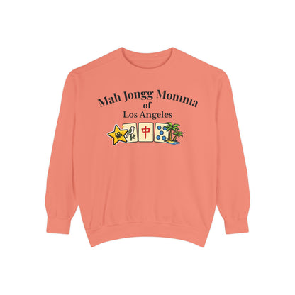 Mah Jongg Momma of Los Angeles Crewneck Sweatshirt - Mahjong Tournament Sweatshirt