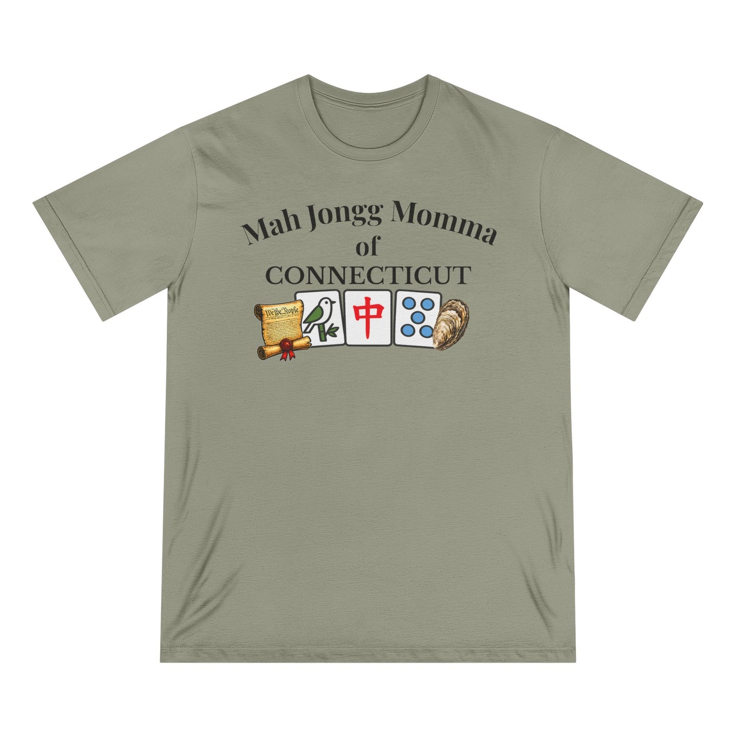 Connecticut Mah Jongg Momma T-Shirt - Mahjong Tiles - for Mah Jongg Game Day