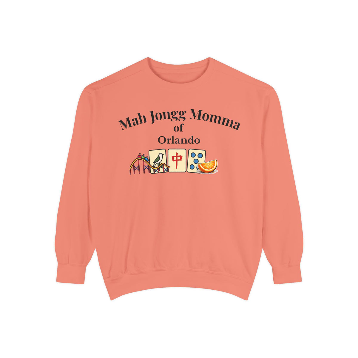 Mah Jongg Momma of Orlando Crewneck Sweatshirt - Mahjong Tournament Sweatshirt