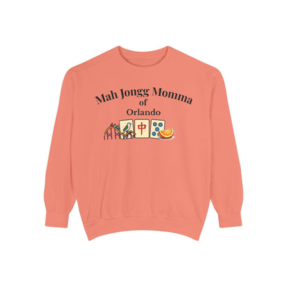 Mah Jongg Momma of Orlando Crewneck Sweatshirt - Mahjong Tournament Sweatshirt