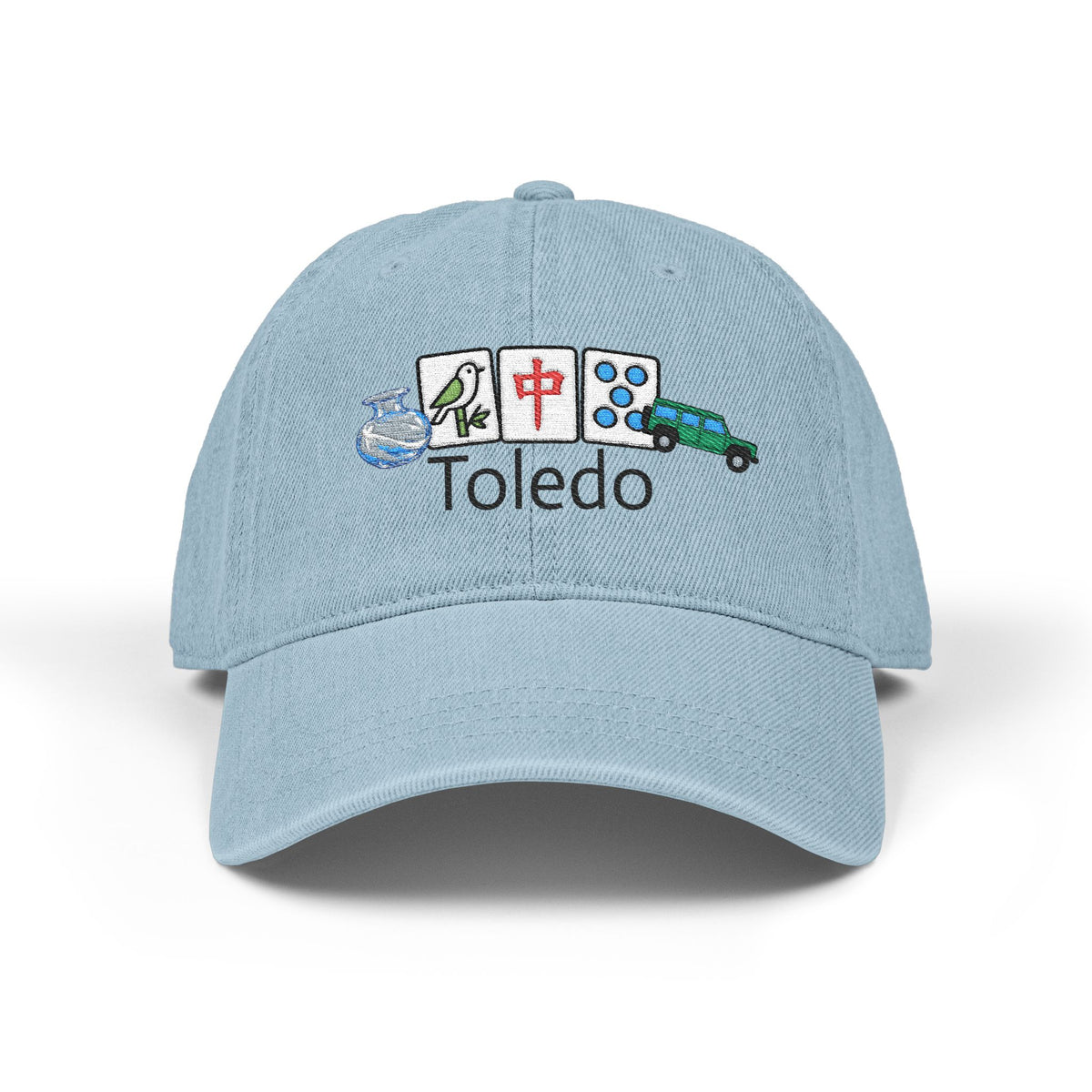 Mah Jongg Toledo Embroidered  Jean Hat - For MahJong Players