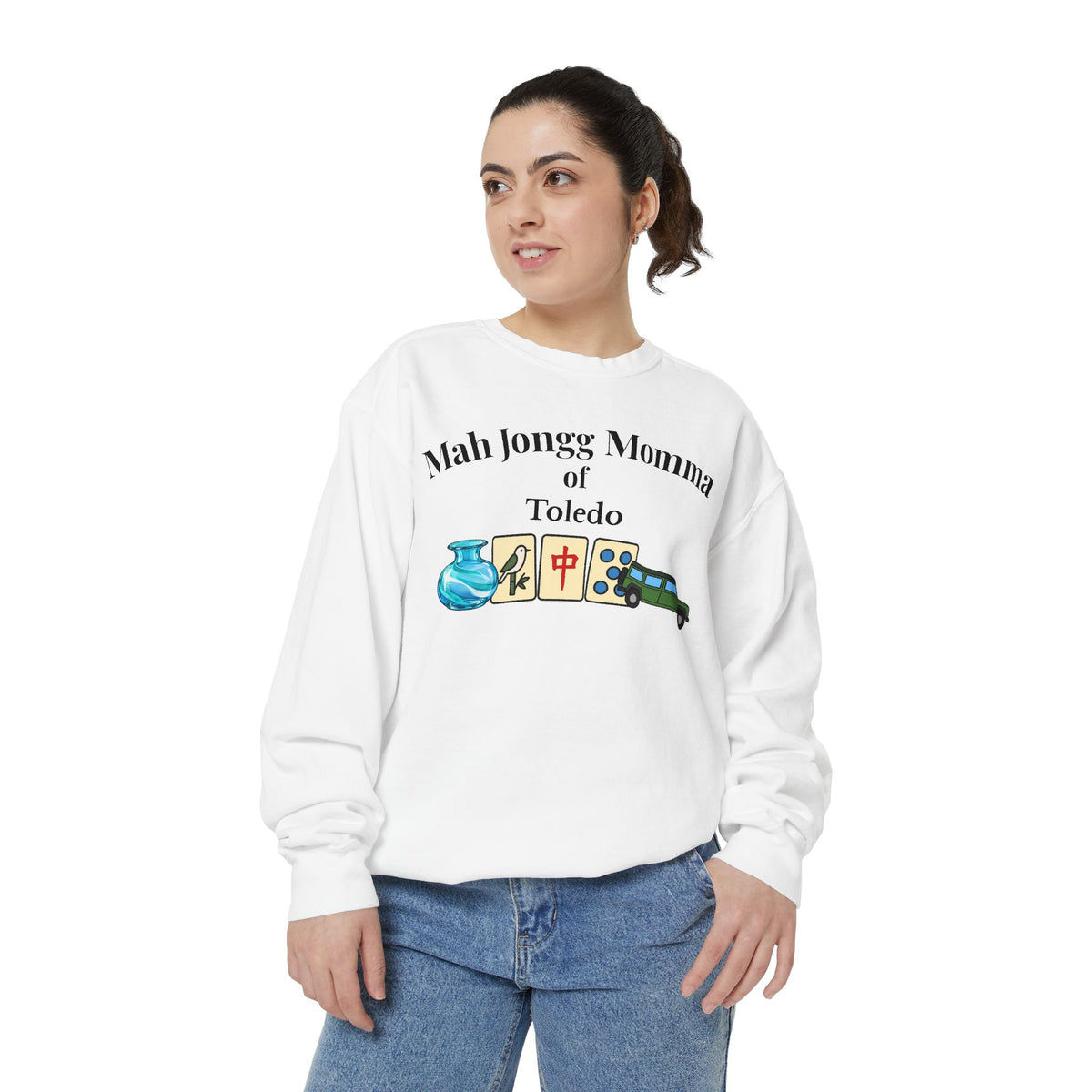 Mah Jongg of Toledo Crewneck Sweatshirt - Mahjong Tournament Sweatshirt