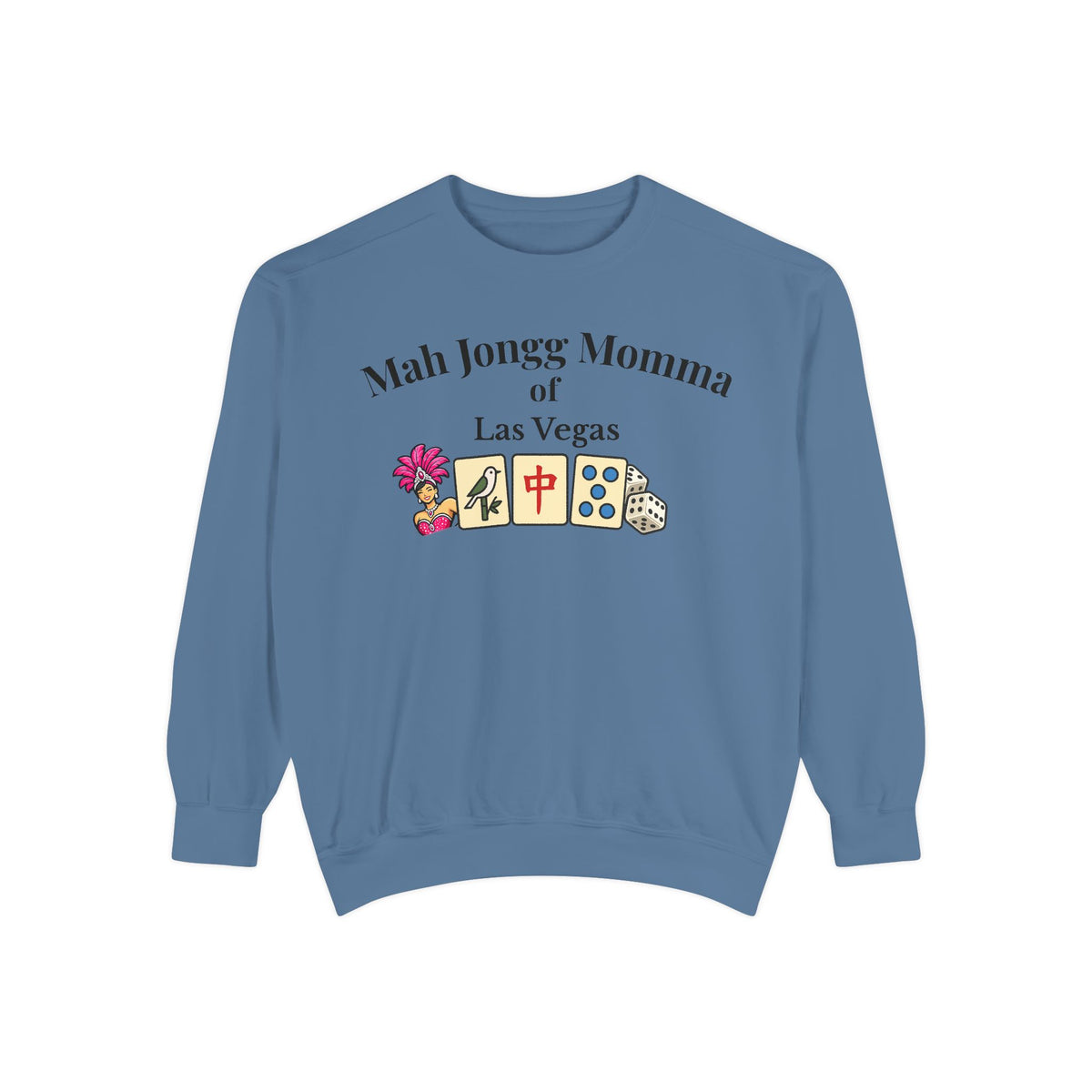 Mah Jongg Momma of Las Vegas Crewneck Sweatshirt - Mahjong Tournament Sweatshirt