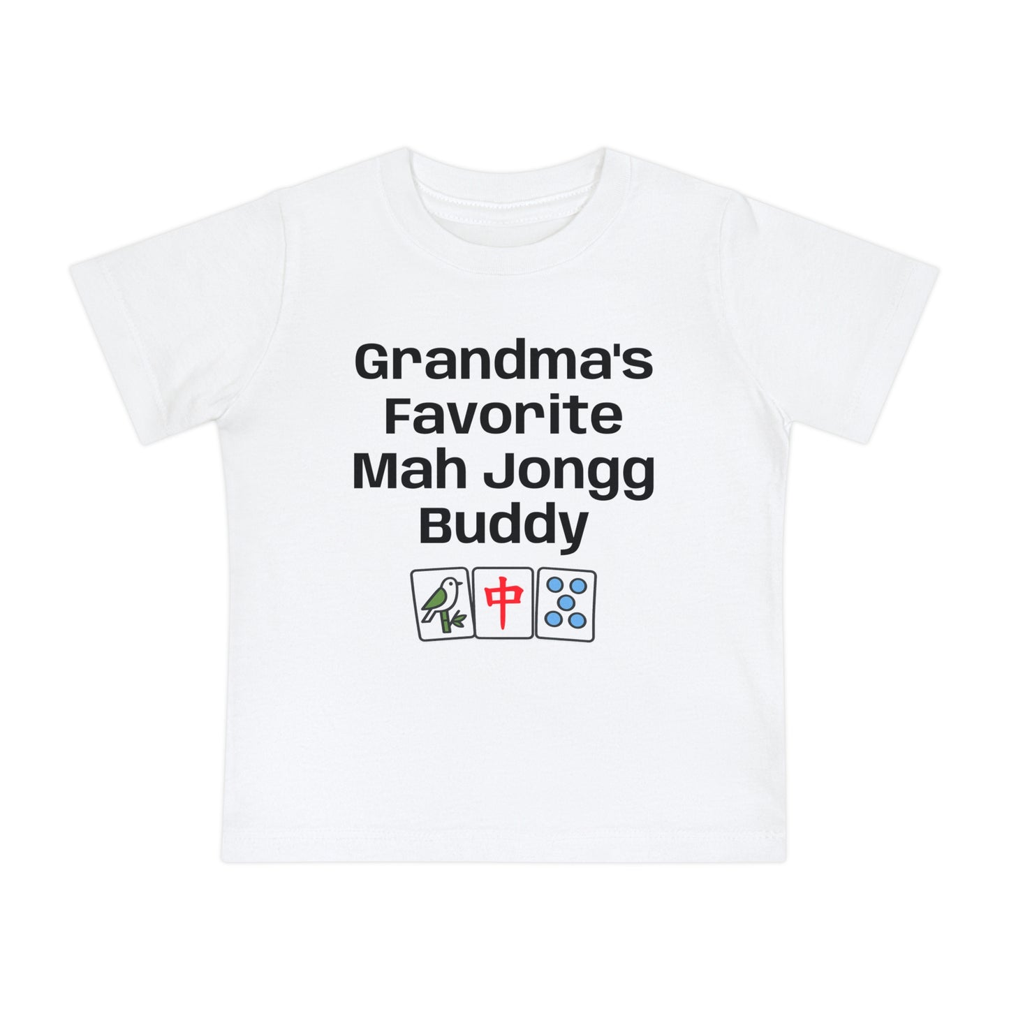 Grandma's Favorite Mah Jongg Buddy T-Shirt - Cute Mahjong Infant Tee