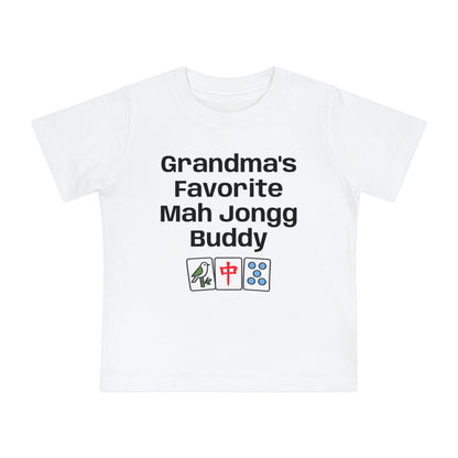 Grandma's Favorite Mah Jongg Buddy T-Shirt - Cute Mahjong Infant Tee