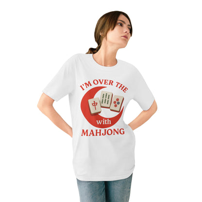 Over the Moon Red T-Shirt - Mahjong  for Mah Jongg Game Day