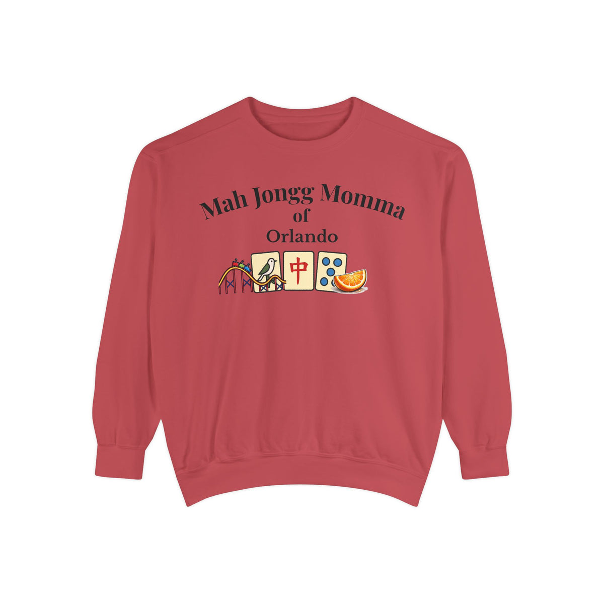 Mah Jongg Momma of Orlando Crewneck Sweatshirt - Mahjong Tournament Sweatshirt