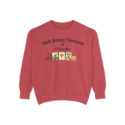 Mah Jongg Momma of Orlando Crewneck Sweatshirt - Mahjong Tournament Sweatshirt