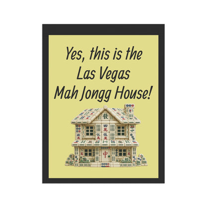 Mah Jongg:"Yes, This Is the Las Vegas Mah Jongg House!" Yellow Mah Jongg Flag
