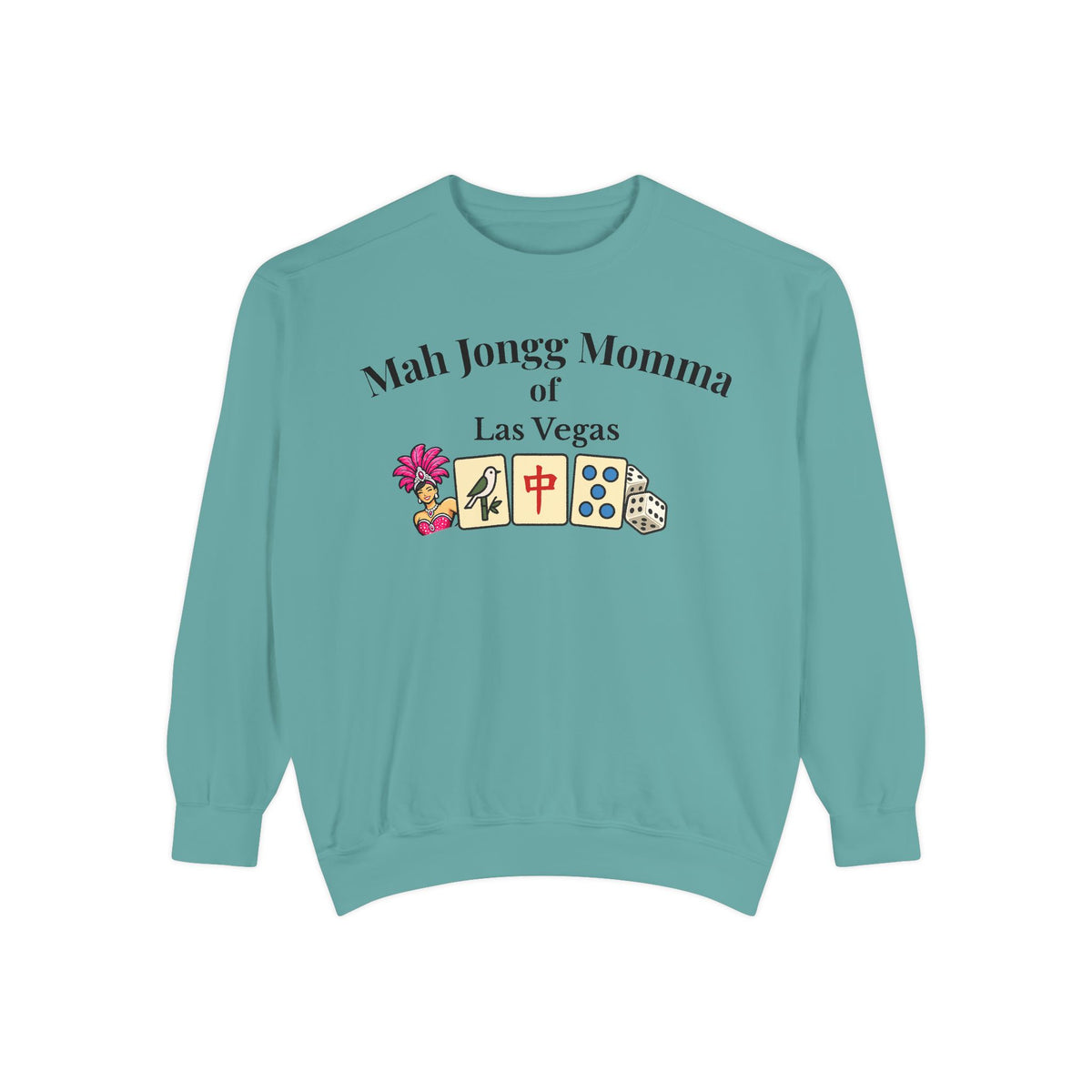Mah Jongg Momma of Las Vegas Crewneck Sweatshirt - Mahjong Tournament Sweatshirt