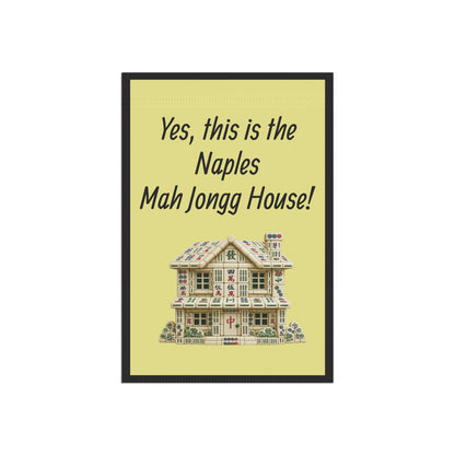 Mah Jongg:"Yes, This Is the Naples Mah Jongg House!" Yellow Mah Jongg Flag
