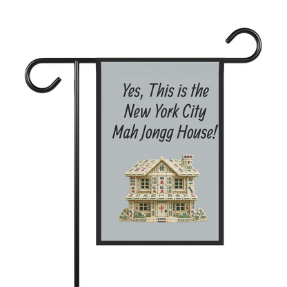 Mah Jongg Flag: "Yes, This Is the New York City Mah Jongg House!"- Outdoor Flag